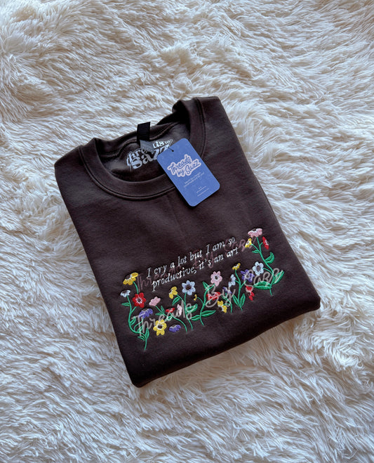 "surprise song piano" custom lyrics - embroidered crewneck