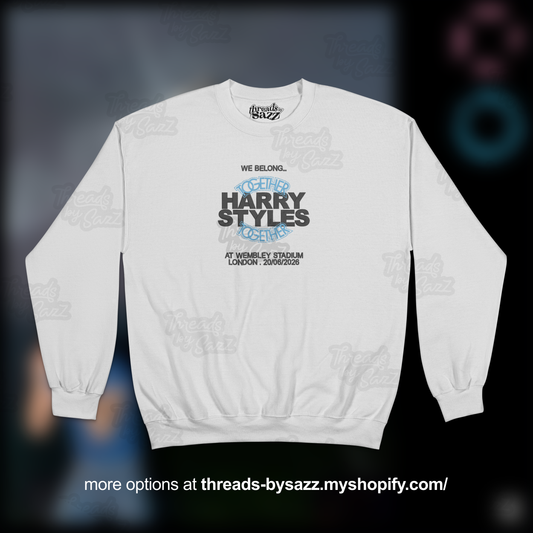"2026 together, together tour" custom embroidered crewneck PREORDER