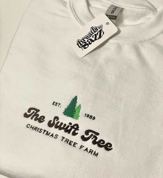 Our "The Swift Tree" crewneck designed by us.