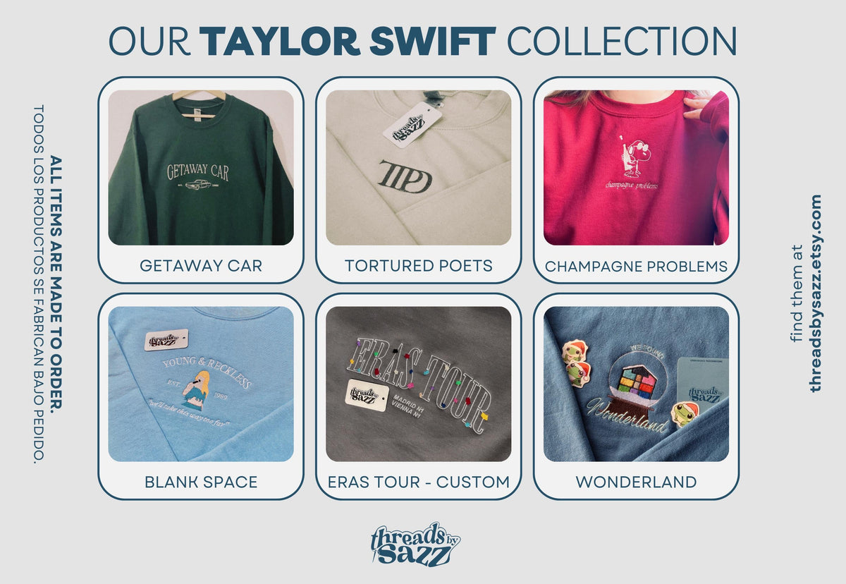 BLANK SPACE embroidered sweatshirt crewneck / 1989 / Young & Reckless / by Taylor Swift inspired / merchandising hoodie