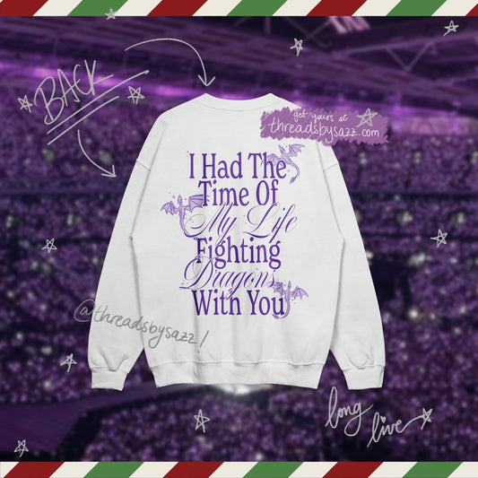 long live · graphic crewneck