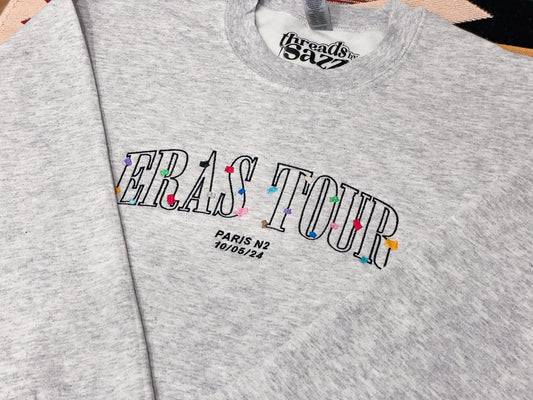 "eras tour" customizable embroidered crewneck